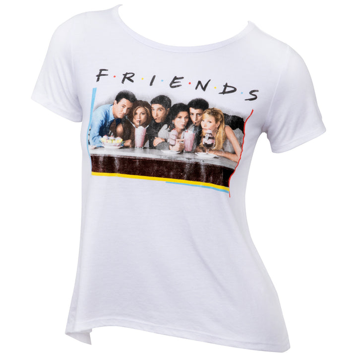 Friends Cast Logo Juniors Womens T-Shirt Image 1