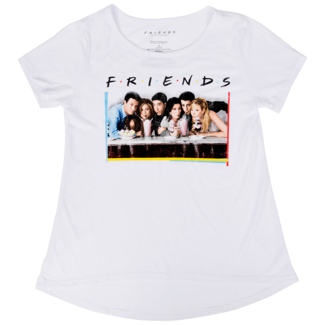 Friends Cast Logo Juniors Womens T-Shirt Image 2