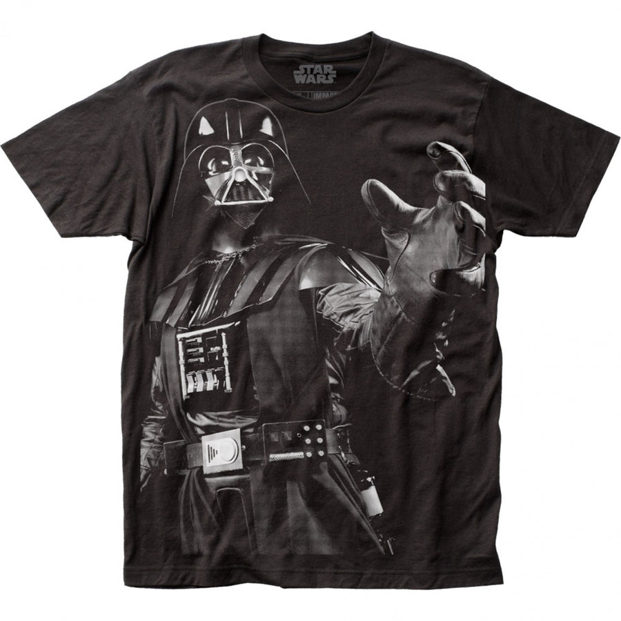 Star Wars Darth Vader Choke Large Subway Print T-Shirt Image 1