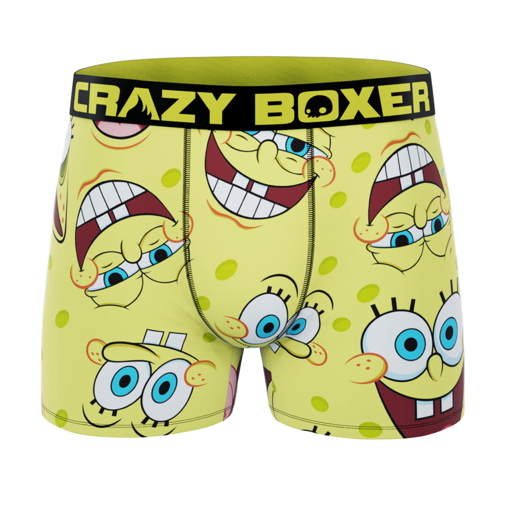 Crazy Boxers SpongeBob SquarePants Faces Boxer Briefs in Present Box Image 2