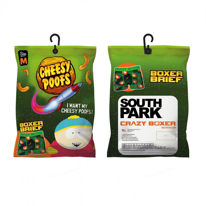 Crazy Boxers South Park Cheesy Poofs Boxer Briefs in Chips Bag Image 4