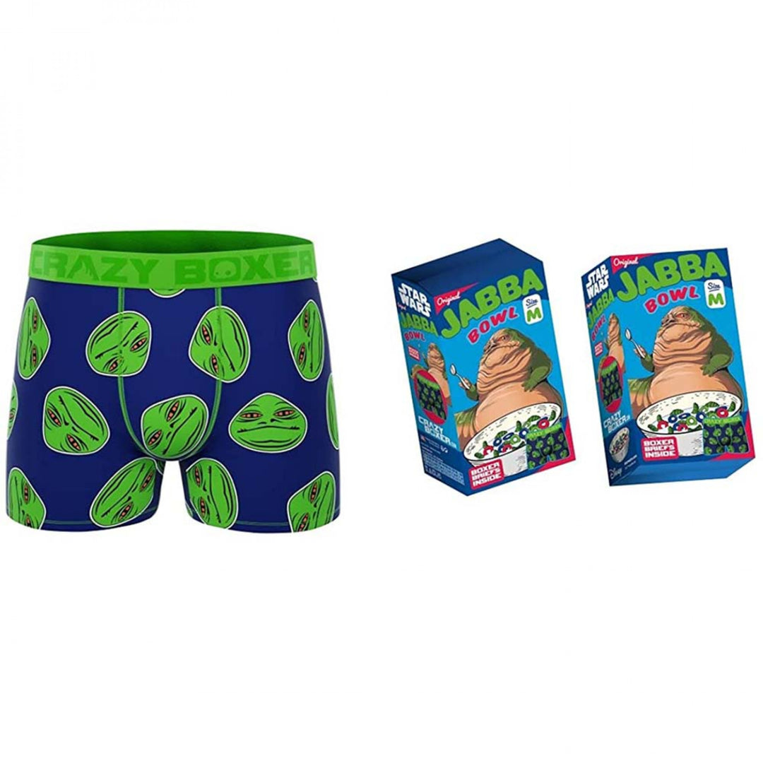 Crazy Boxers Star Wars Jabba The Hutt Boxer Briefs in Cereal Box Image 1