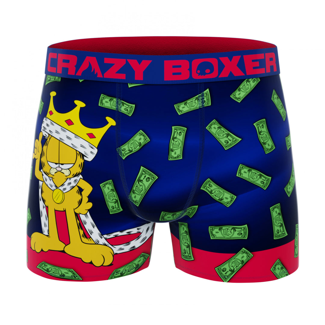 Crazy Boxer Garfield King Mens Boxer Briefs Image 1