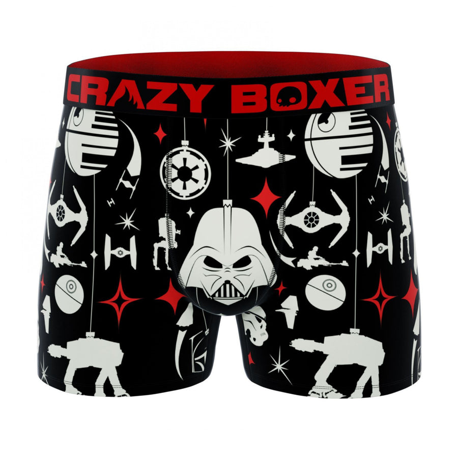 Crazy Boxers Star Wars Holiday Symbols All Over Mens Boxer Briefs Image 1
