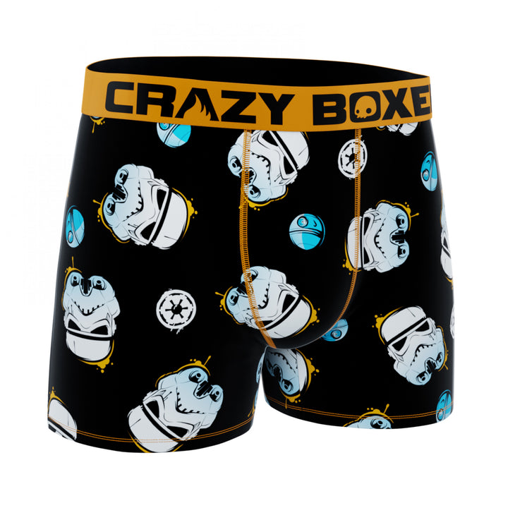 Star Wars Stormtroopers Helmets and Symbols Mens Crazy Boxer Briefs Image 2