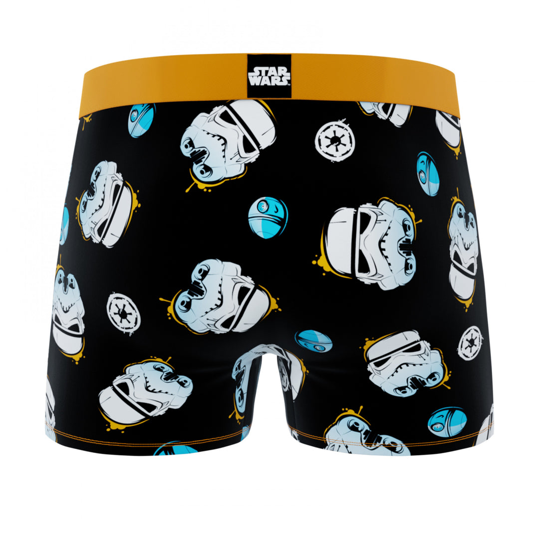 Star Wars Stormtroopers Helmets and Symbols Mens Crazy Boxer Briefs Image 3