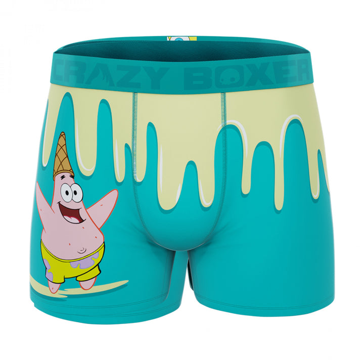 Crazy Boxers SpongeBob SquarePants Patrick Ice Cream Mens Boxer Briefs Image 1