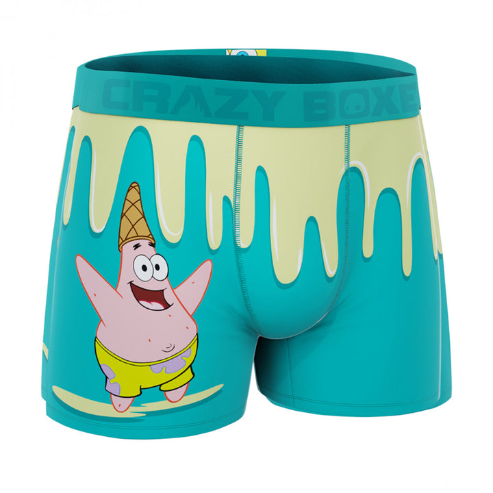 Crazy Boxers SpongeBob SquarePants Patrick Ice Cream Mens Boxer Briefs Image 3