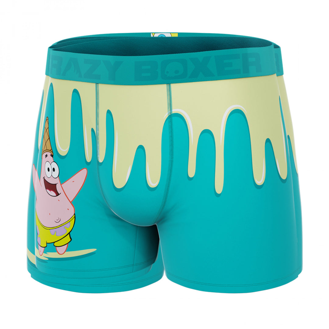 Crazy Boxers SpongeBob SquarePants Patrick Ice Cream Mens Boxer Briefs Image 4