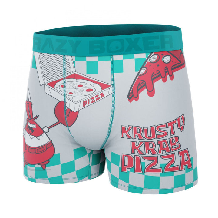 Crazy Boxers SpongeBob SquarePants Krusty Krab Pizza Mens Boxer Briefs Image 4