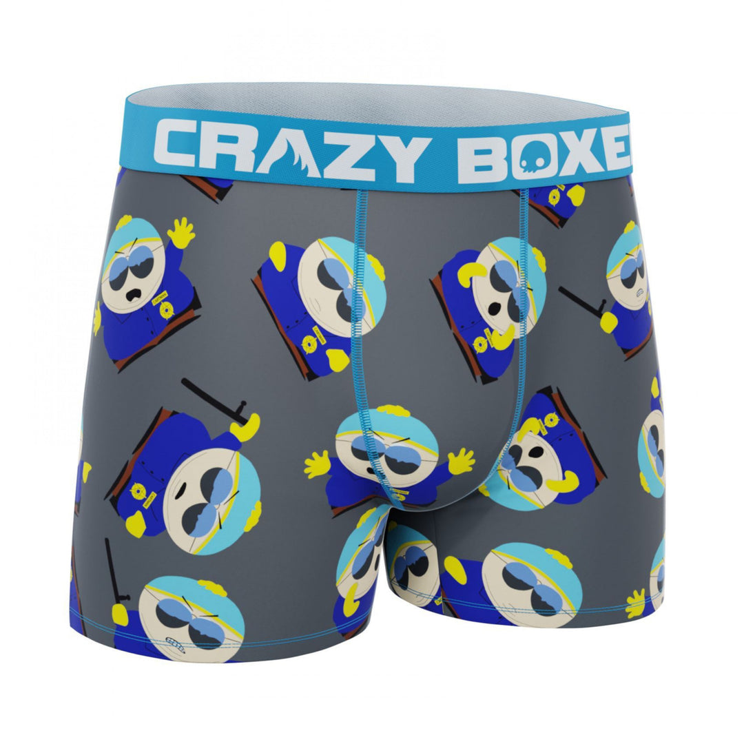 Crazy Boxers South Park Cartman Cop Mens Boxer Briefs Image 3