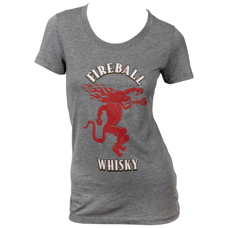 Fireball Whisky Womens Super Soft T-Shirt Image 1