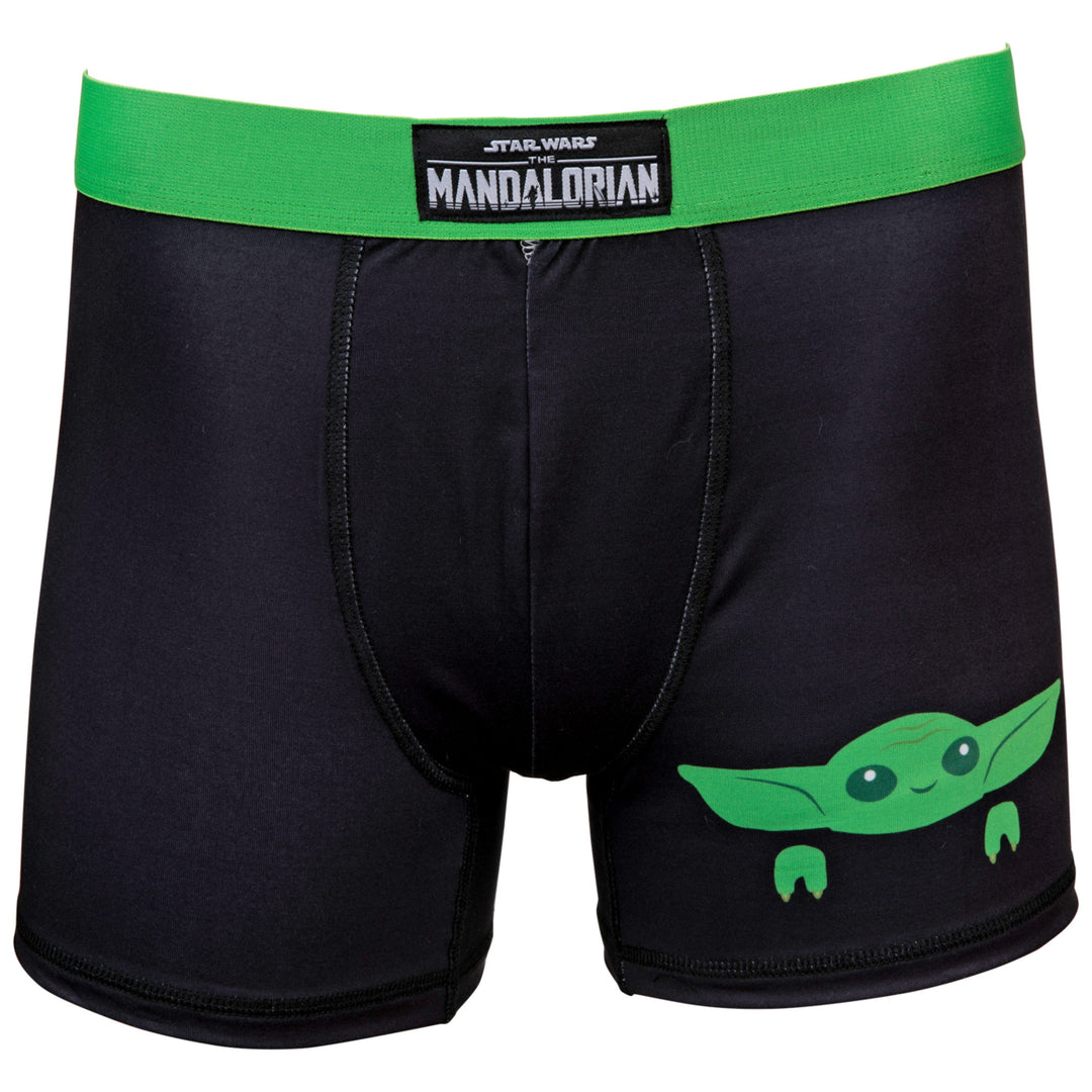 Star Wars The Mandalorian Grogu Peaking Boxer Briefs Image 1