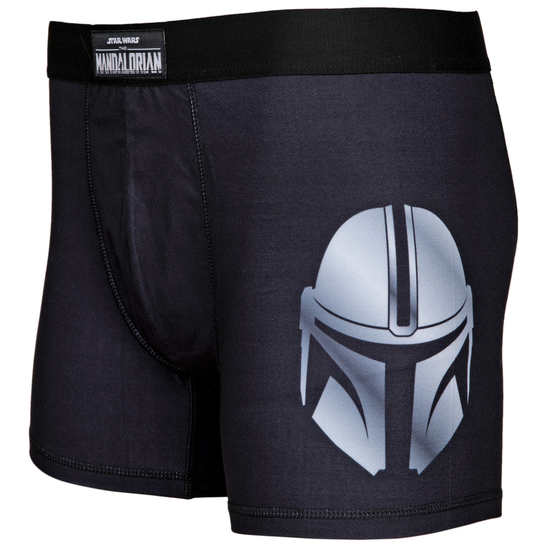 Star Wars The Mandalorian Helmet Boxer Briefs Image 3