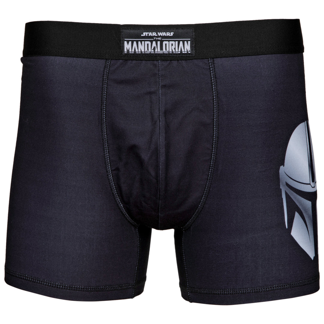 Star Wars The Mandalorian Helmet Boxer Briefs Image 4