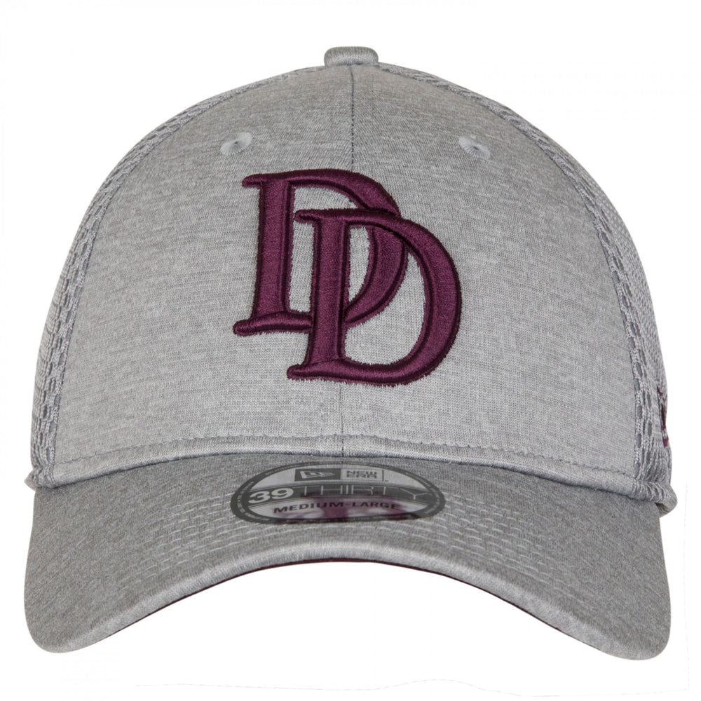 Dare Devil Symbol Grey Shadow Tech Era 39Thirty Fitted Hat Image 2