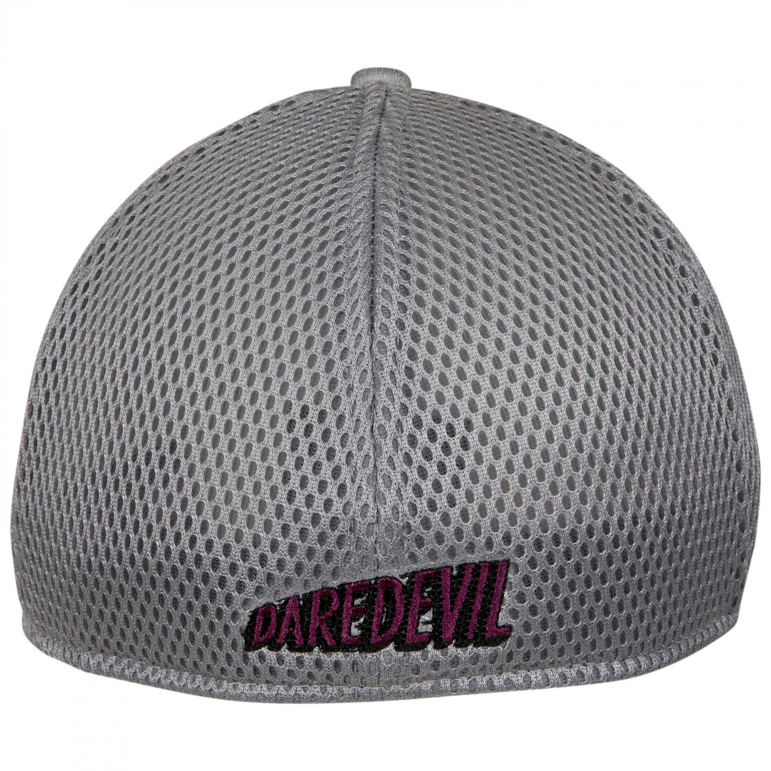 Dare Devil Symbol Grey Shadow Tech Era 39Thirty Fitted Hat Image 4