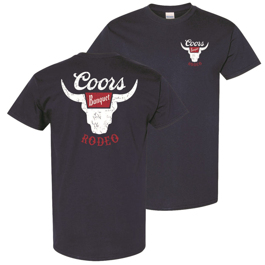 Coors Banquet Rodeo Navy Blue Colorway T-Shirt Image 1