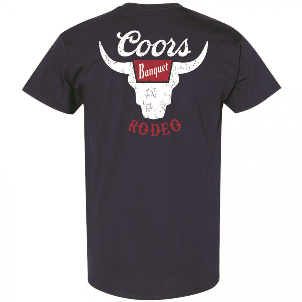 Coors Banquet Rodeo Navy Blue Colorway T-Shirt Image 2