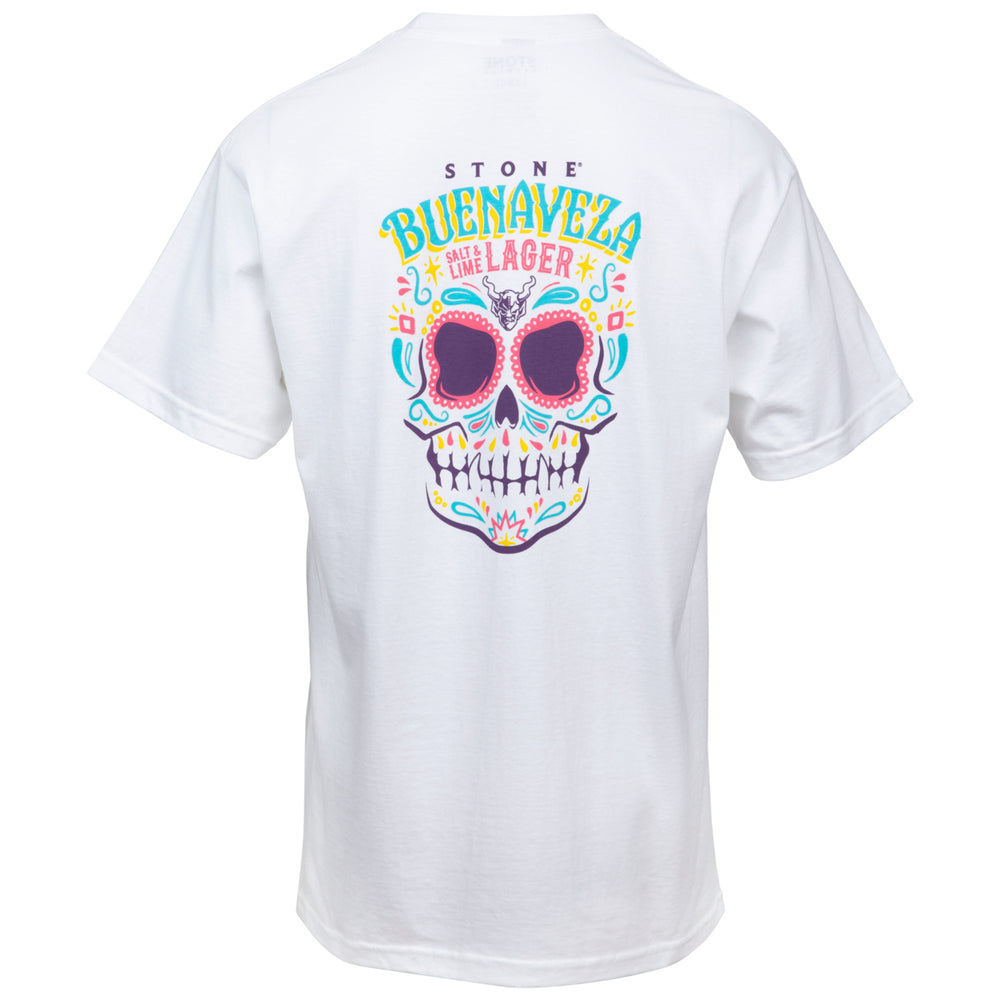 Stone Brewing Mens White Buenaveza T-Shirt Image 2