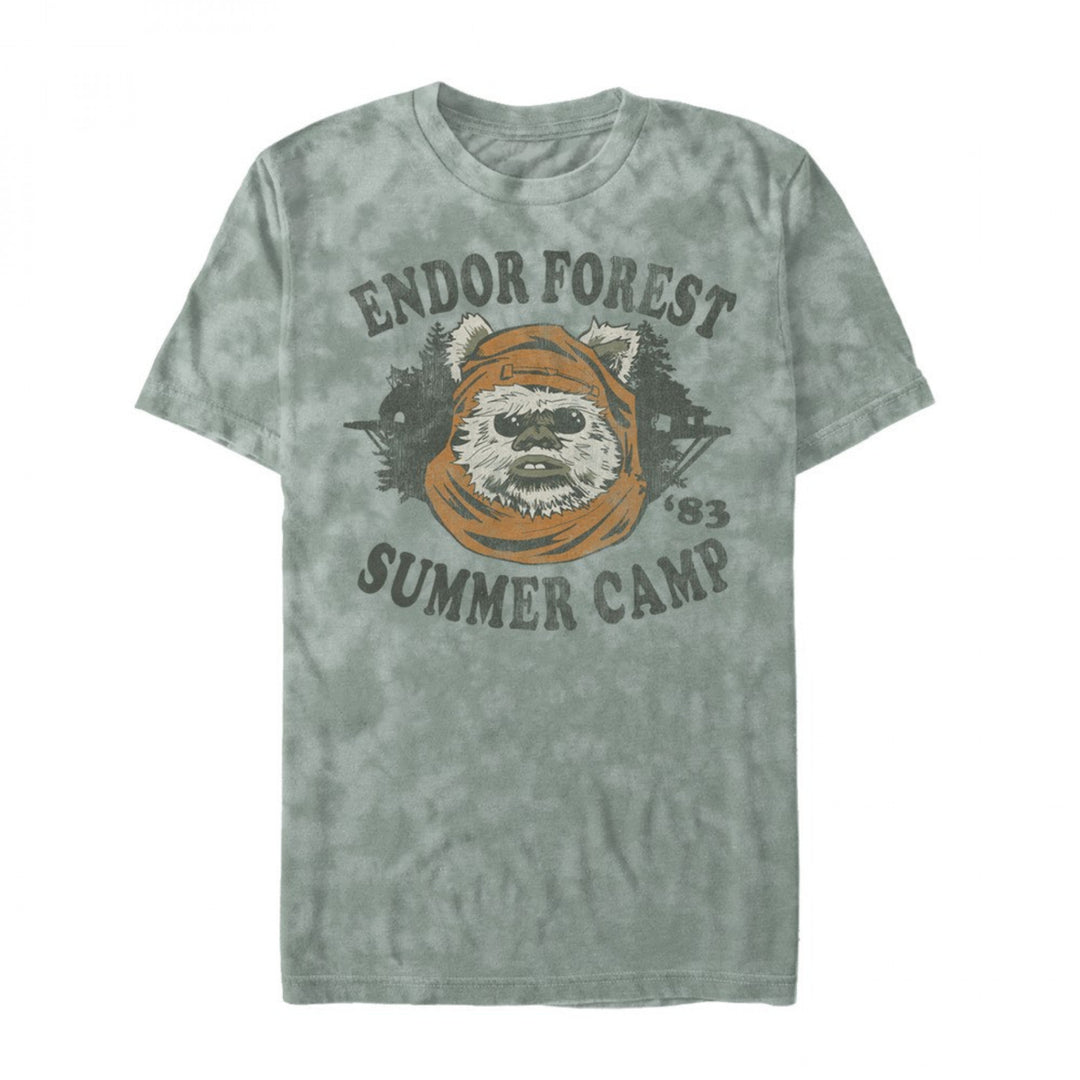 Star Wars Ewok Endor Forest Camp Crystal Wash T-Shirt Image 1