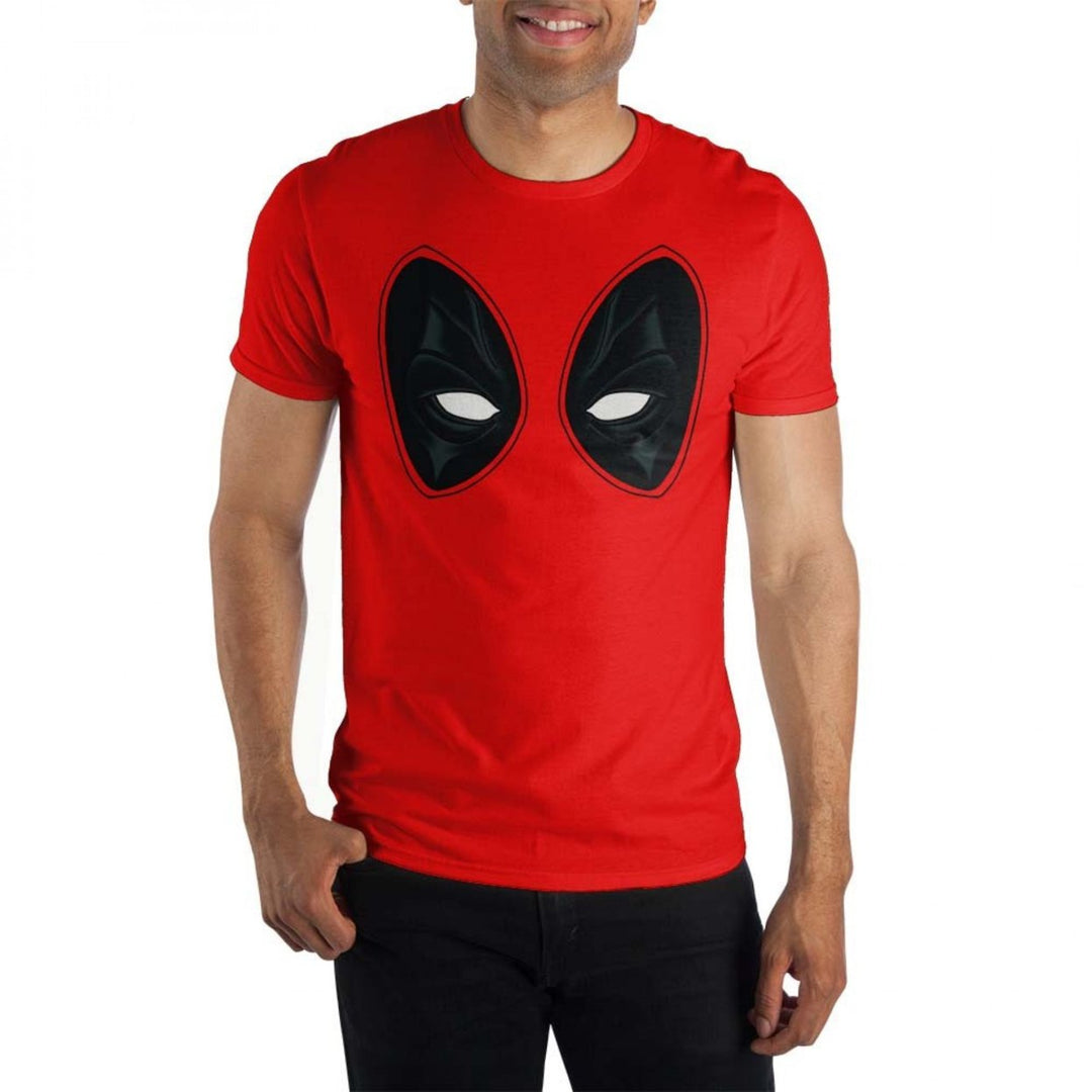 Deadpool Eyes Red Costume T-Shirt Image 1