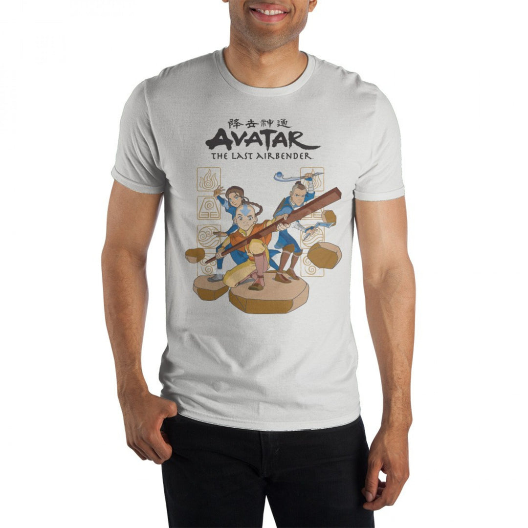 Avatar: The Last Airbender Group Stance Image T-Shirt Image 1
