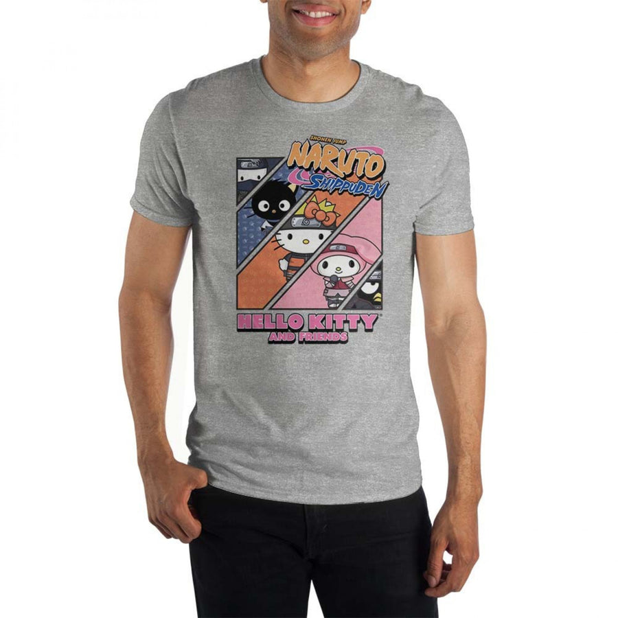 Naruto x Hello Kitty and Friends Crossover T-Shirt Image 1