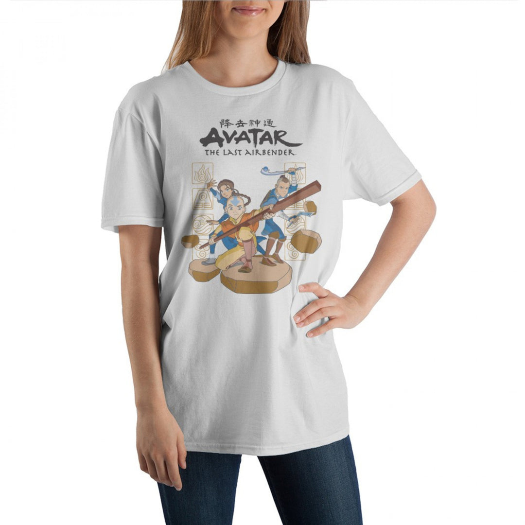 Avatar: The Last Airbender Group Stance Image T-Shirt Image 2