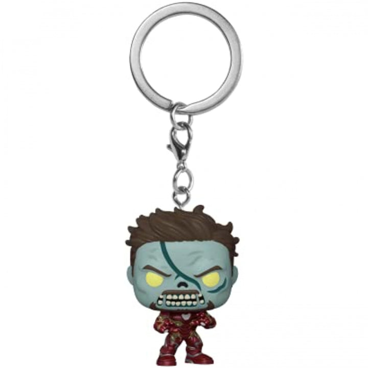 Marvel Studios What If...? Series Zombie Iron Man Funko Pop Keychain Image 1