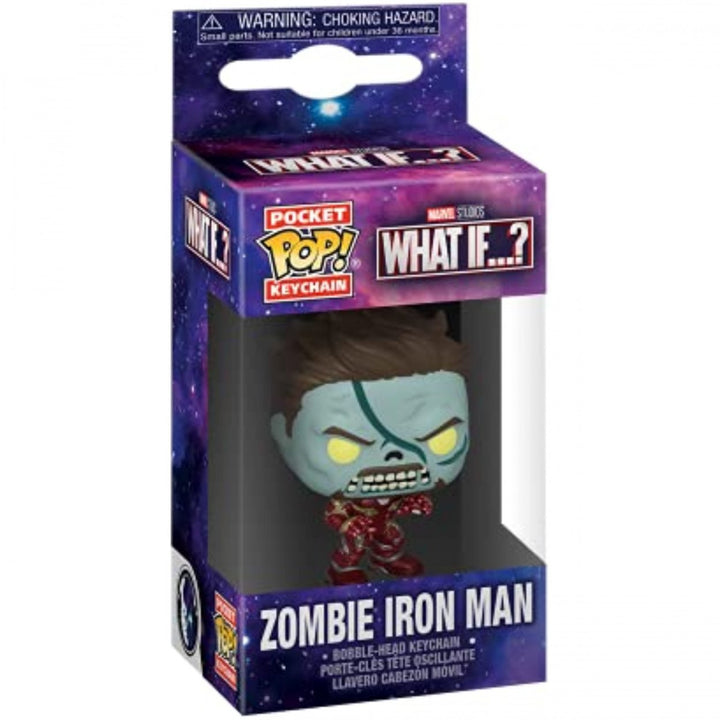 Marvel Studios What If...? Series Zombie Iron Man Funko Pop Keychain Image 2