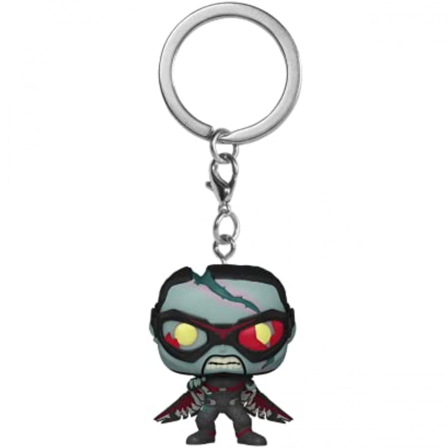 Marvel Studios What If...? Series Zombie Falcon Funko Pop Keychain Image 1