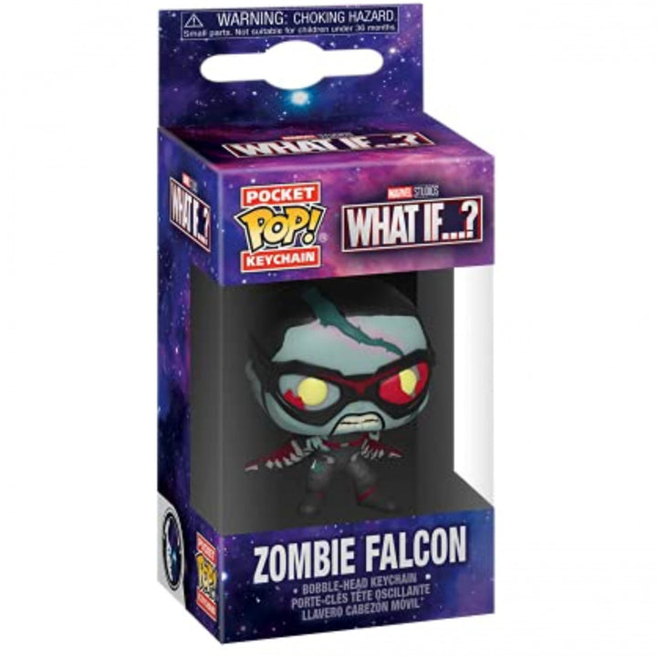 Marvel Studios What If...? Series Zombie Falcon Funko Pop Keychain Image 2