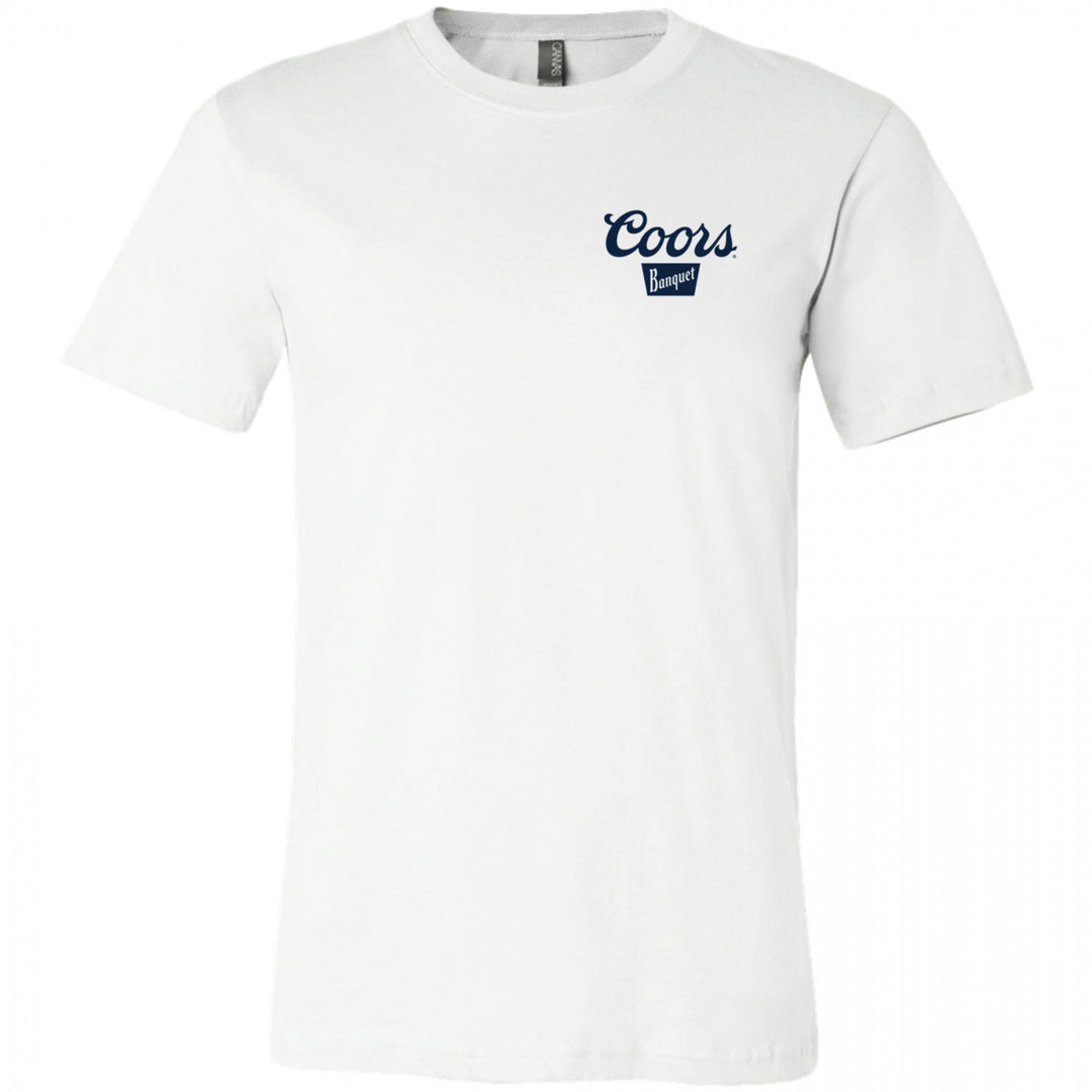 Coors Banquet Waterfall Seal Front and Back Print T-Shirt Image 3