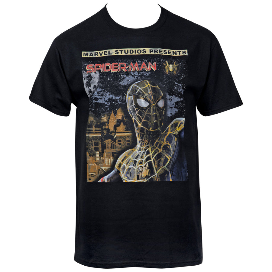 Spider-Man No Way Home Movie Marvel Studios Comic Cover T-Shirt Image 1