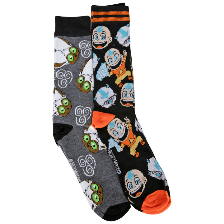 Avatar: The Last Airbender Characters 2-Pair Pack of Crew Socks Image 2