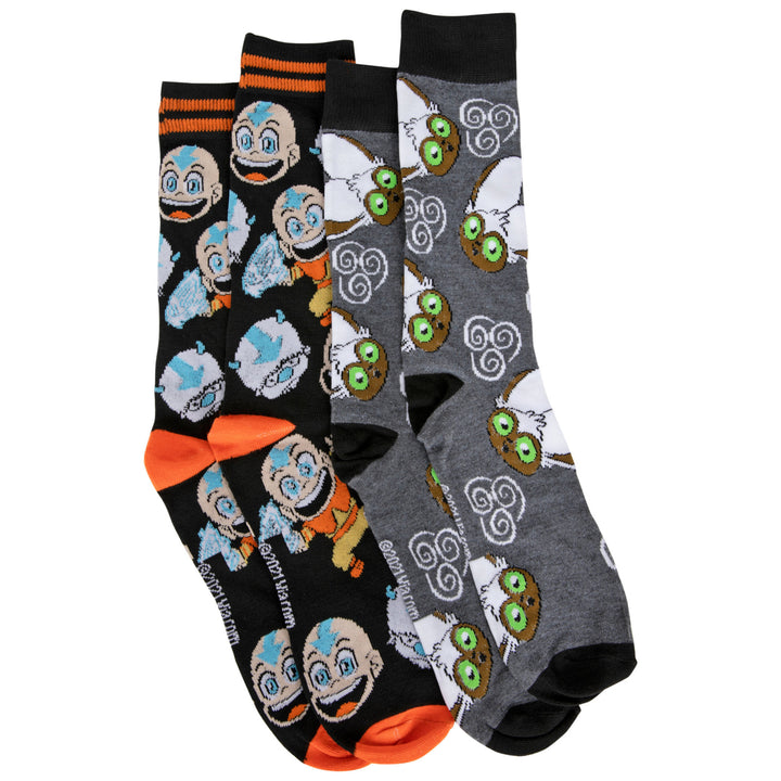 Avatar: The Last Airbender Characters 2-Pair Pack of Crew Socks Image 3