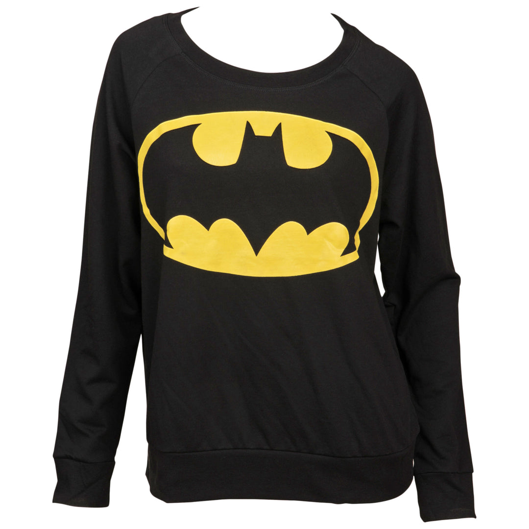 DC Comics Batman Classic Symbol Womens Sweatshirt Image 1