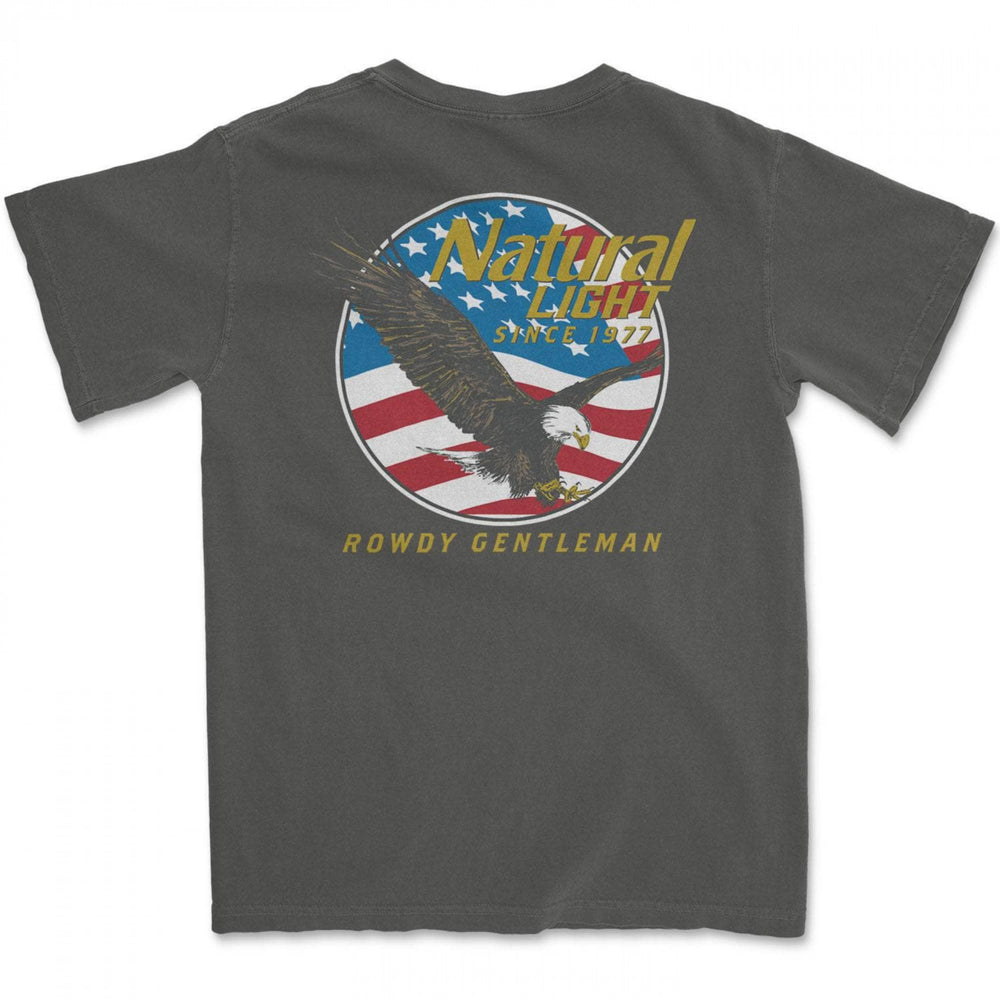 Natural Light Since 1977 Rowdy Gentleman Pocket T-Shirt Image 2