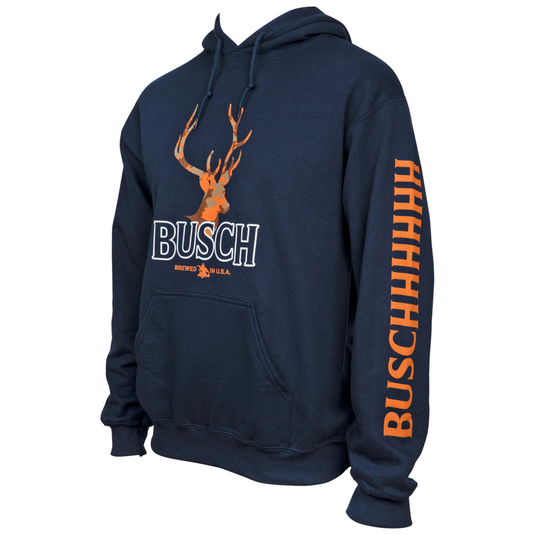 Busch Orange Hunter Camo Deer Hoodie Image 2