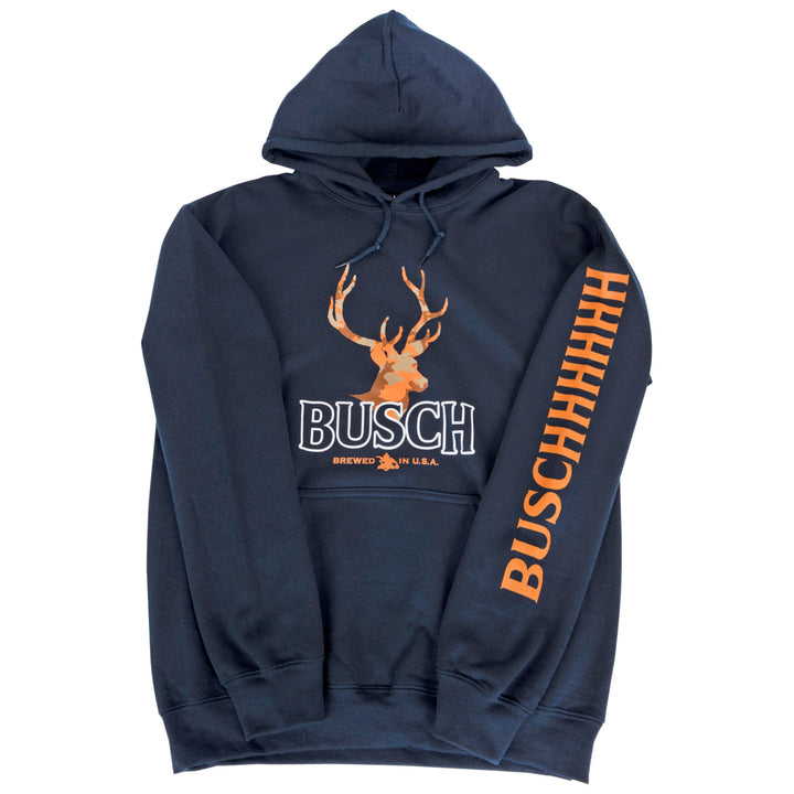 Busch Orange Hunter Camo Deer Hoodie Image 3