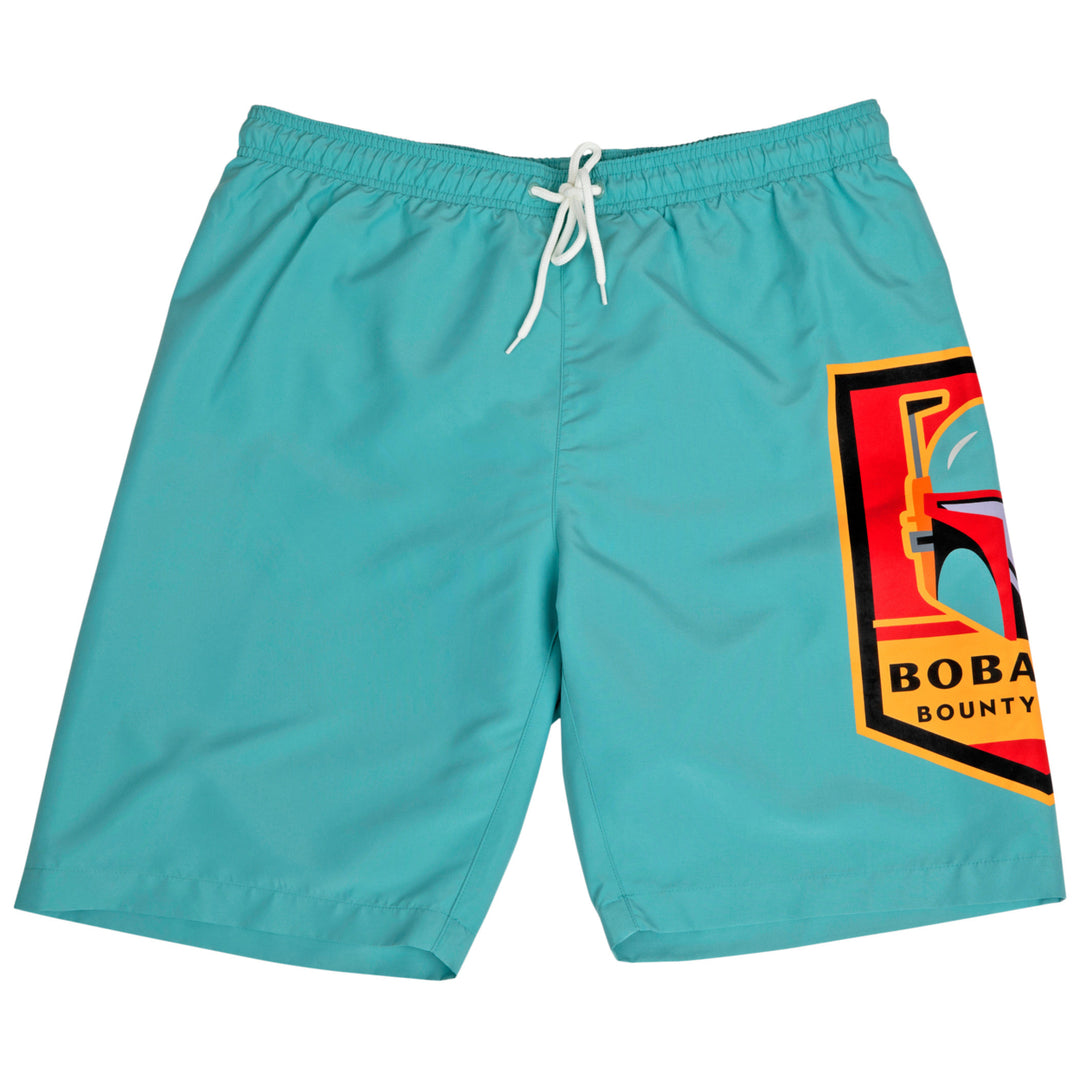 Star Wars Boba Fett Emblem Board Shorts Image 1