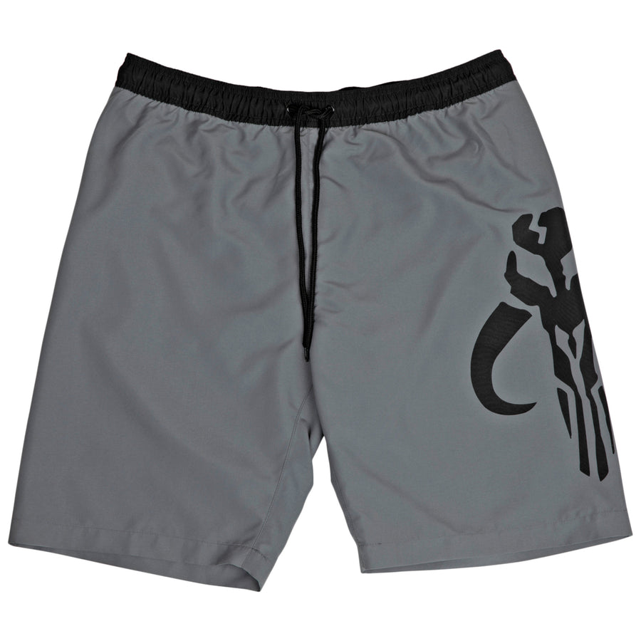 Star Wars The Mandalorian Mythosaur Symbol Board Shorts Image 1