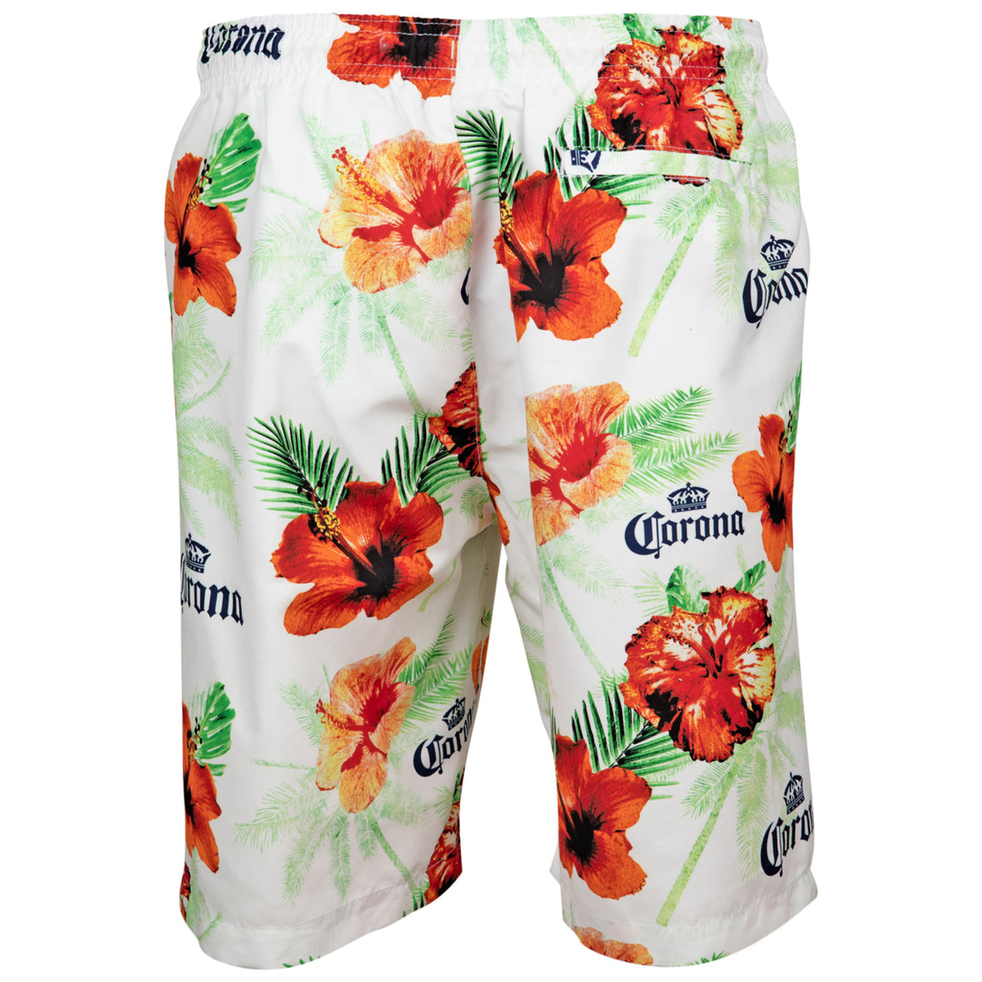 Corona Extra Floral Beach Board Shorts Image 2