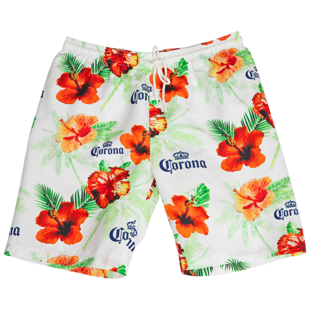 Corona Extra Floral Beach Board Shorts Image 4