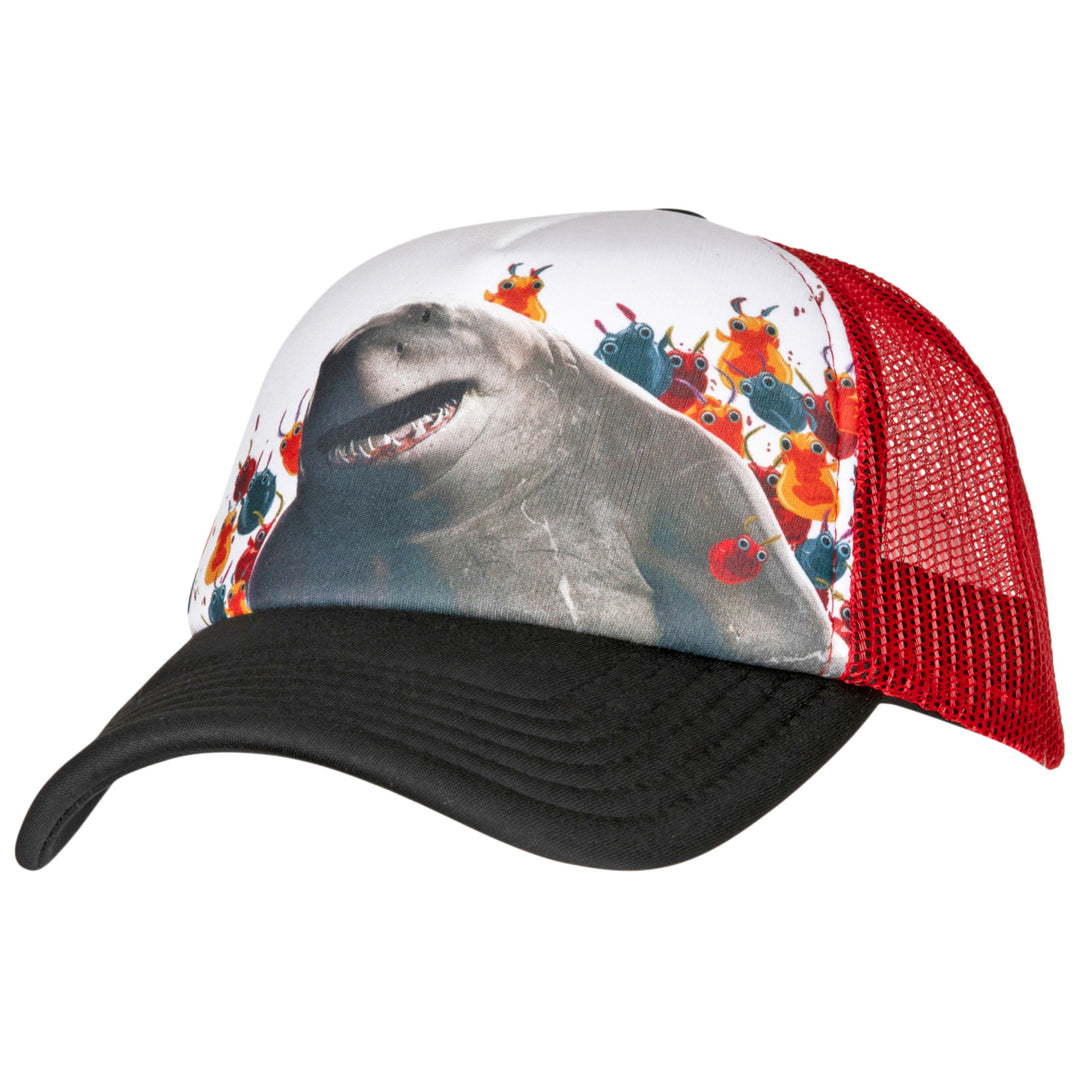 The Suicide Squad King Shark Red Mesh Snapback Adjustable Hat Image 1