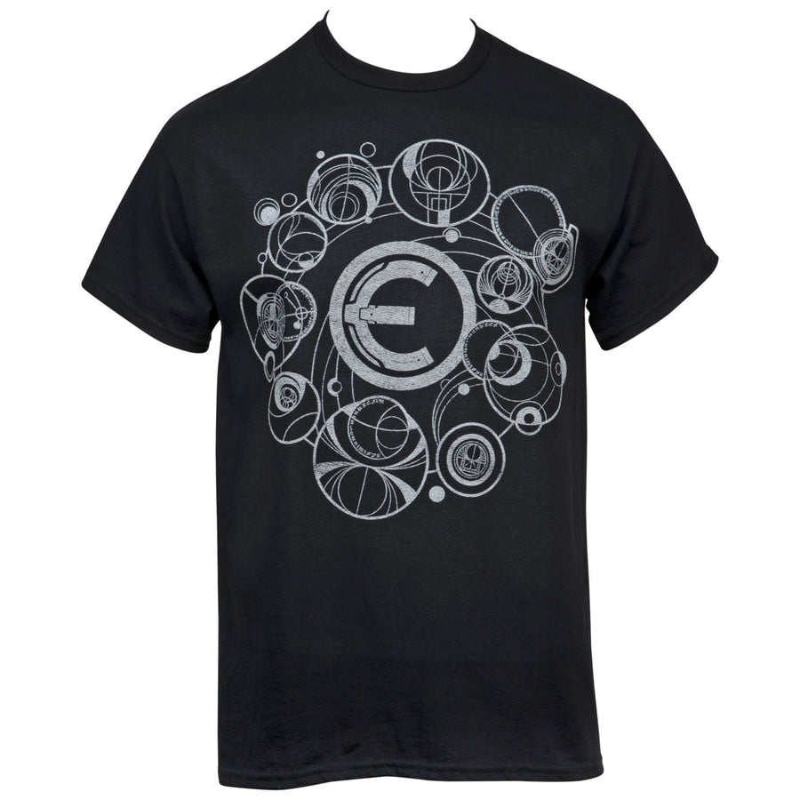 Marvel The Eternals Movie Silver Symbols T-Shirt Image 1