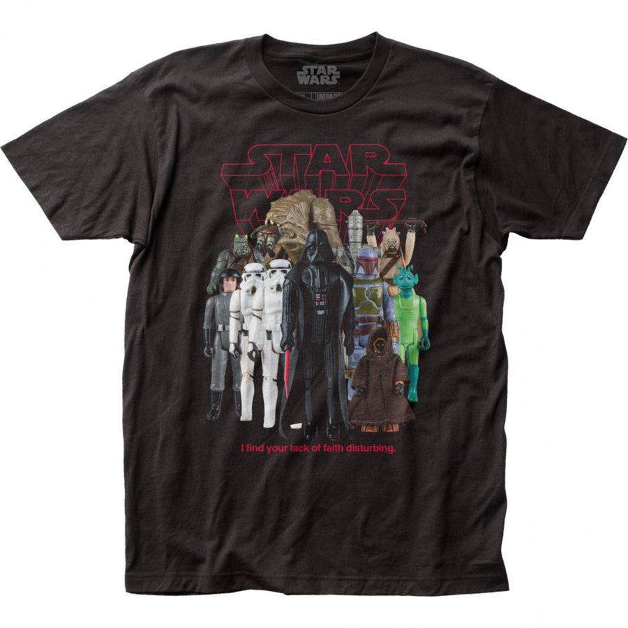 Star Wars Classic Original Trilogy Bad Guys Action Figures T-Shirt Image 1