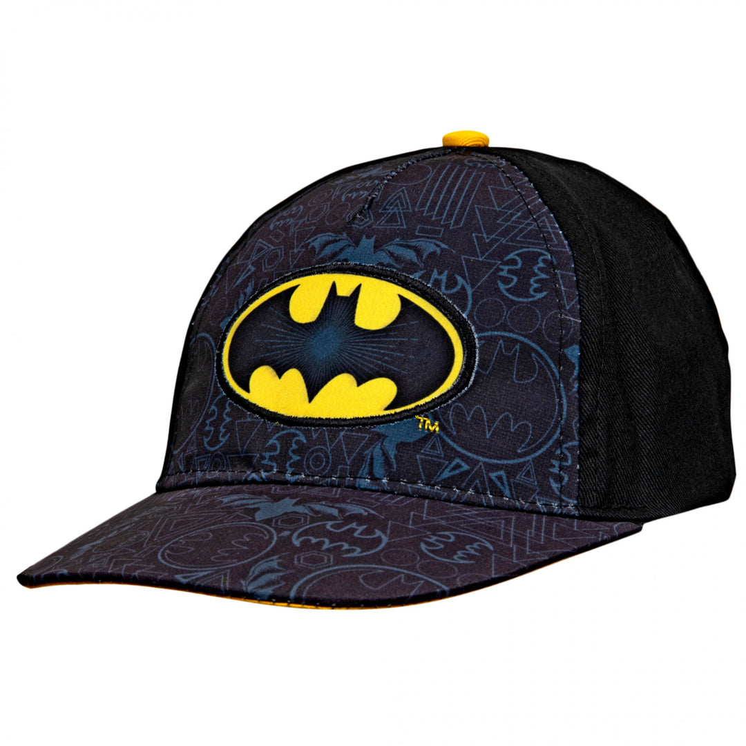 Batman Classic Symbol Youth Snapback Hat Image 1