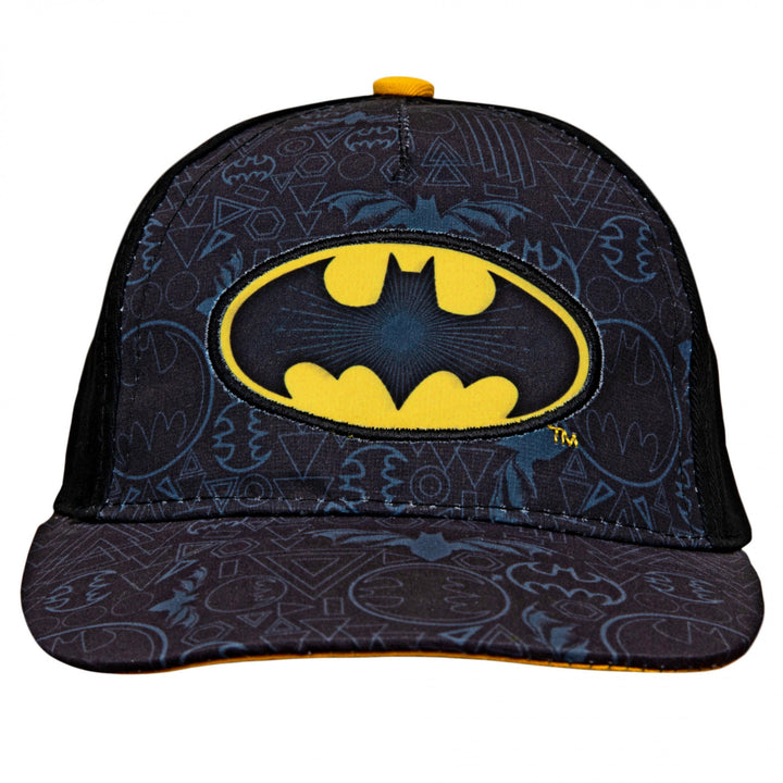 Batman Classic Symbol Youth Snapback Hat Image 2